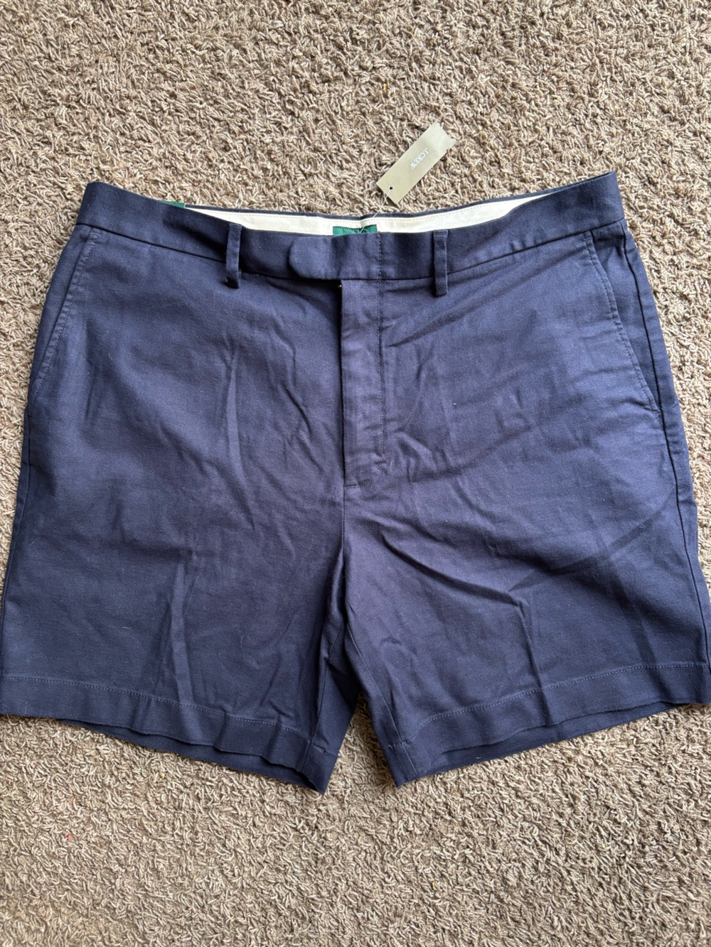 J. Crew Navy Flat-Front Men's Shorts